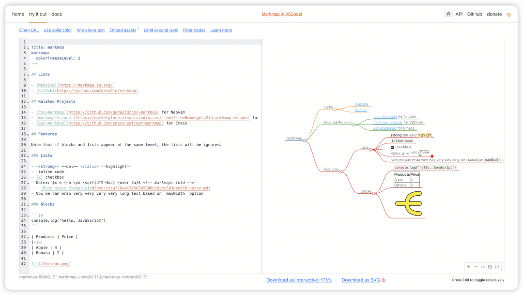 让你的思维导图动起来——开源项目Markmap-七宝：认真做好一件事